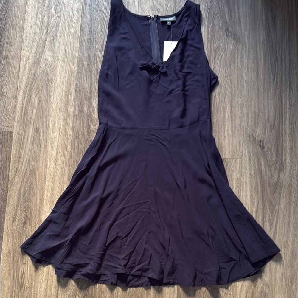 Modcloth Blue Fit and Flare Mini Dress Cut Out Casual Navy Elegant Dress